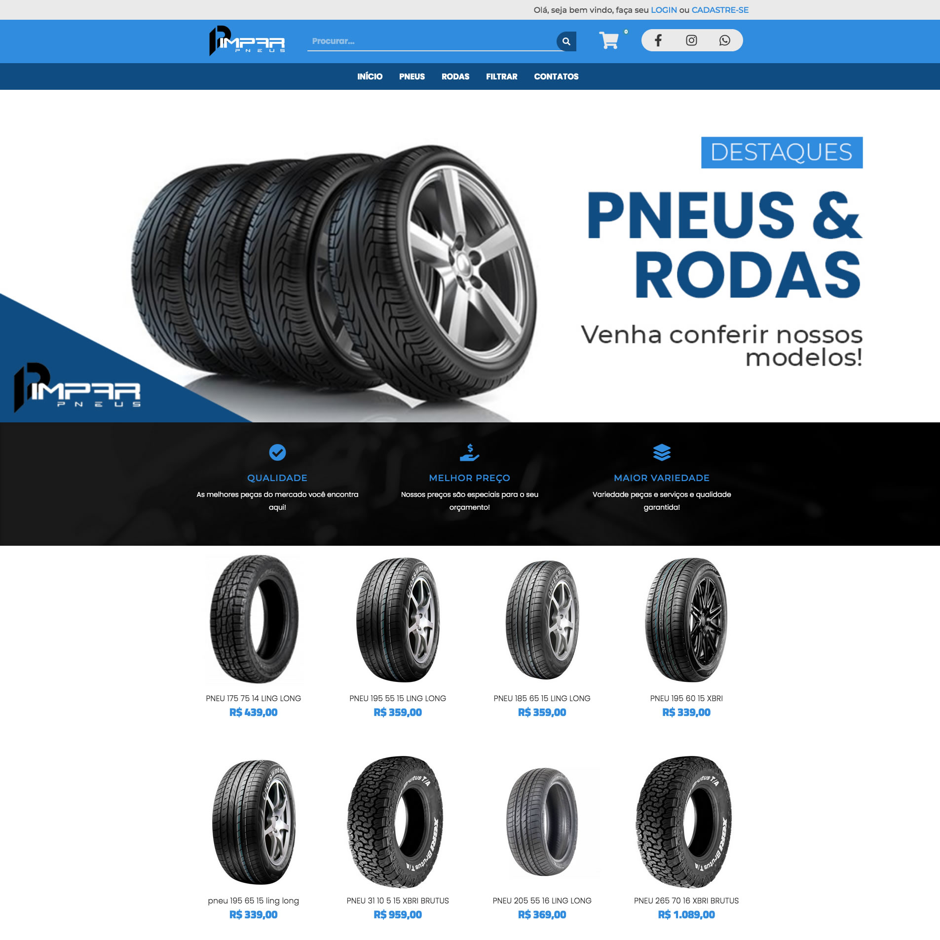 Criação de E-commerce